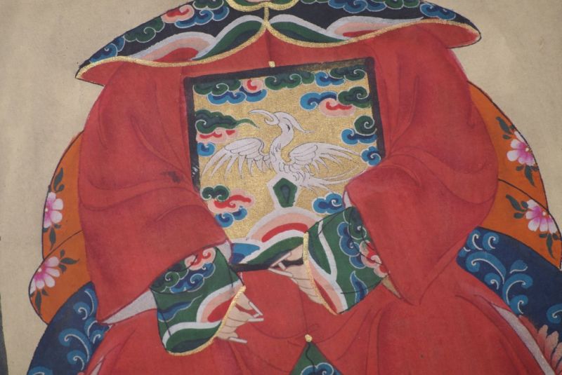 Ahnenverehrung in China Chinesische Malerei Rot 5