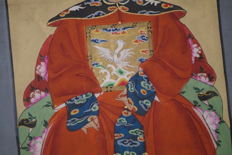 Ahnenverehrung in China Chinesische Malerei Rot 5