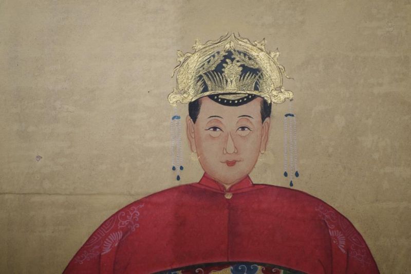Ahnenverehrung in China Chinesische Malerei Rot 3