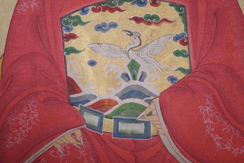 Ahnenverehrung in China Chinesische Malerei Rot 5