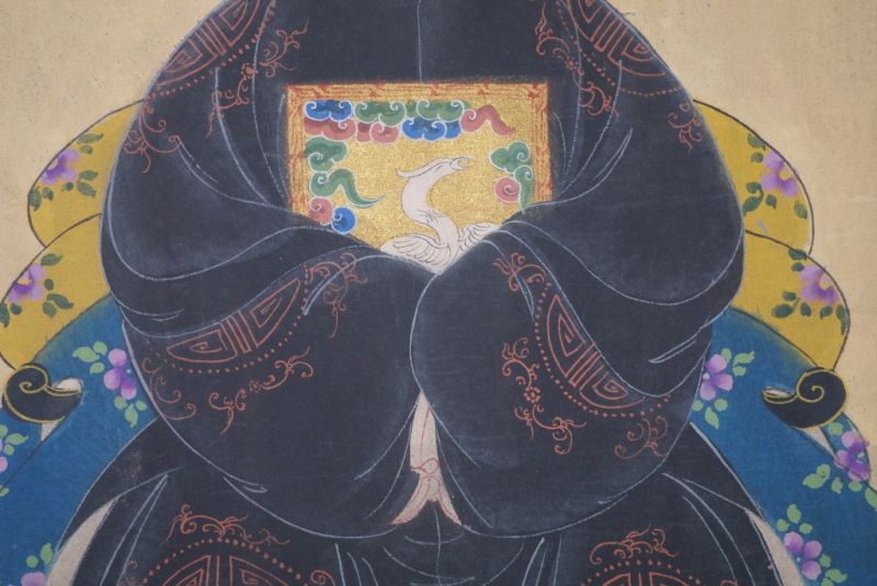 Ahnenverehrung in China Chinesische Malerei Schwarz 5