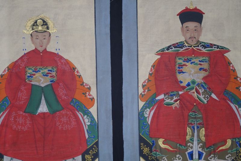 Ahnenverehrung in China Chinesische Malerei XX 2