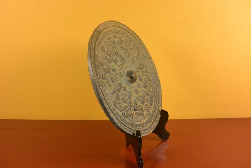 Alte chinesische Bronzespiegel Schlangen 4