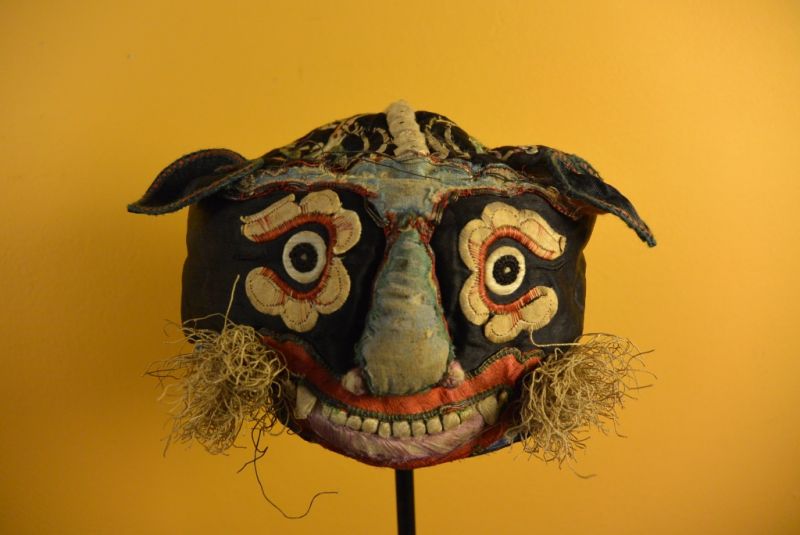 Alte chinesische Kind hut Alten schwarzen Drachen 2