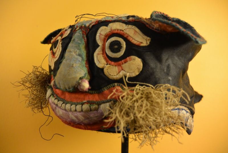 Alte chinesische Kind hut Alten schwarzen Drachen 5