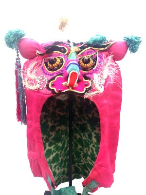Alte chinesische Kind hut Babyrosa Drache