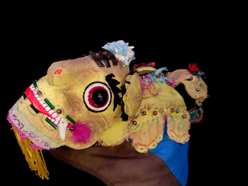 Alte chinesische Kind hut Lustiger Drache 2