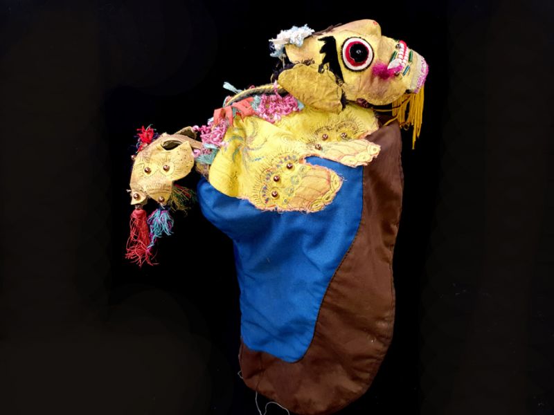 Alte chinesische Kind hut Lustiger Drache 3