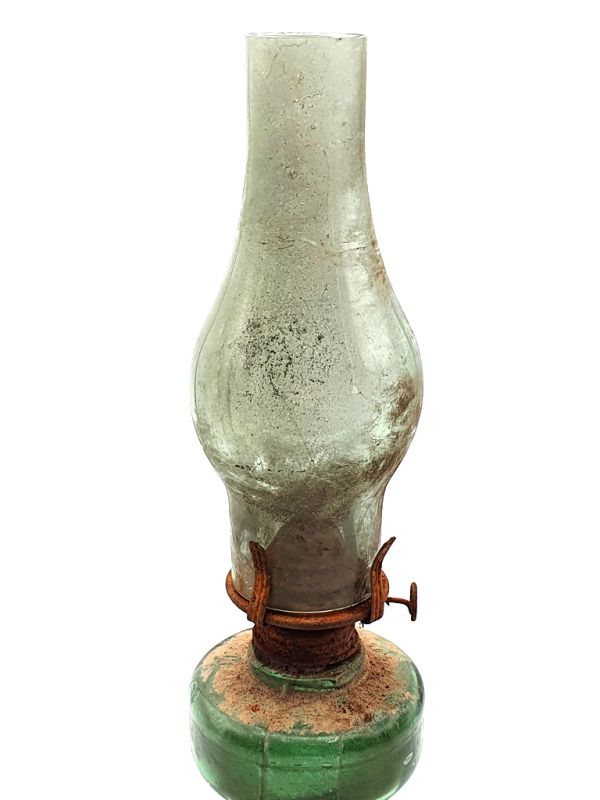Alte chinesische Petroleumlampe - Glas 2