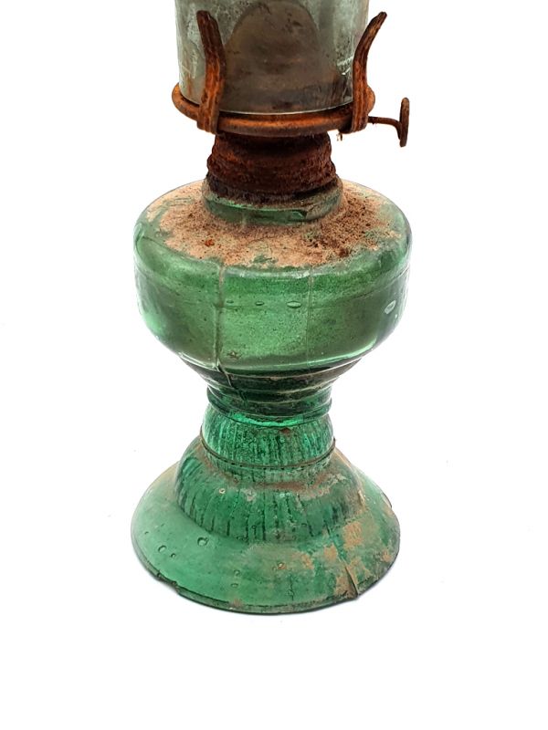 Alte chinesische Petroleumlampe - Glas 3