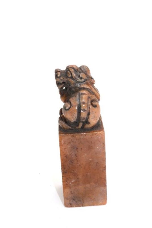 Alte Chinesische Siegel in Jade - Fo-Hunde 3