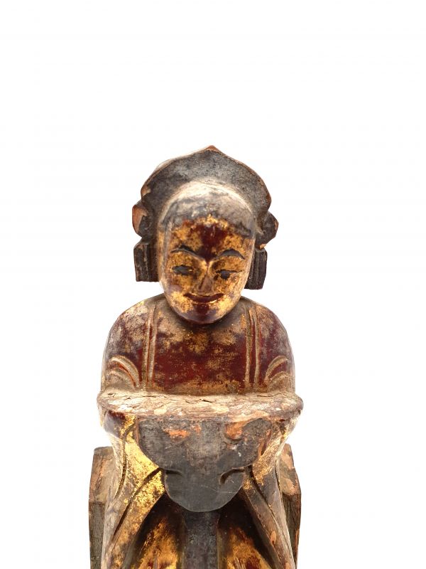 Alte chinesische Statue - Chinesisches Paar - Frau 2