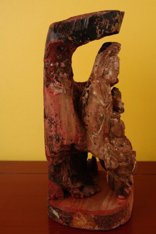 Alte chinesische Statue GuanYin 4