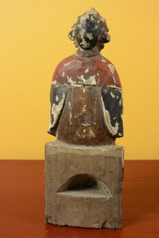 Alte chinesische Statue - Polychrome Frau 3