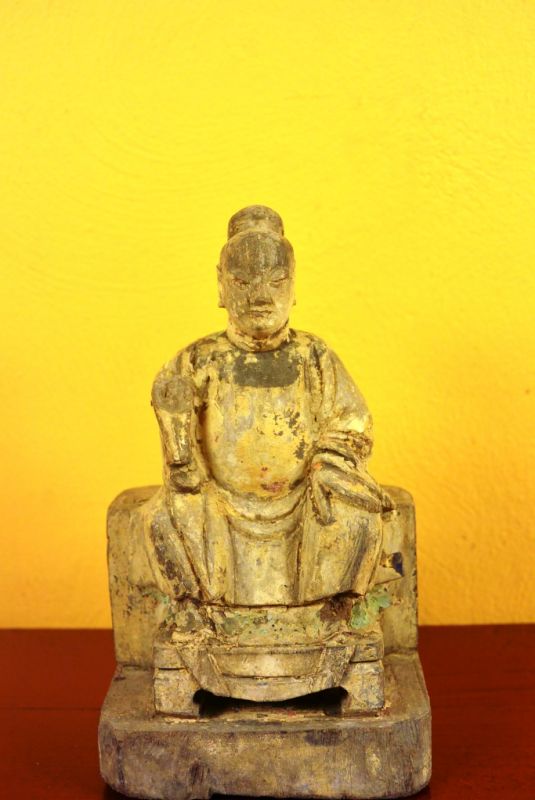 Alte chinesische Statue Qing Würdenträger 2