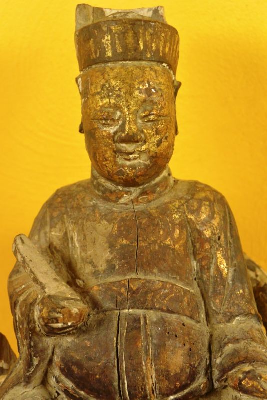 Alte chinesische Statue Taoistische Gottheit 2