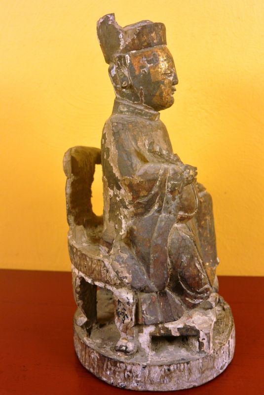 Alte chinesische Statue Taoistische Gottheit 3