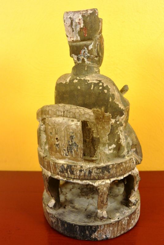 Alte chinesische Statue Taoistische Gottheit 4