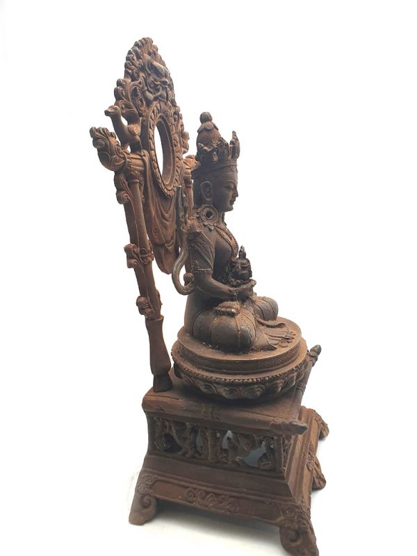 Alte chinesische Tempel mit seinem Bodhisattva Metall 4