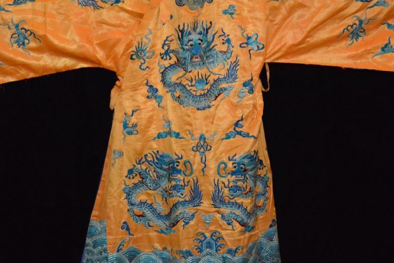 Alte chinesische Theater-KostümOrange Drachen 3