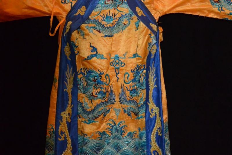 Alte chinesische Theater-KostümOrange Drachen 5
