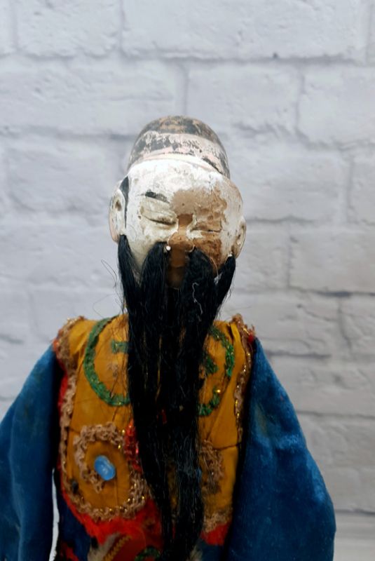 Alte chinesische Theater-Marionette - Fujian-Provinz - Der alte Tänzer der Peking-Oper 3