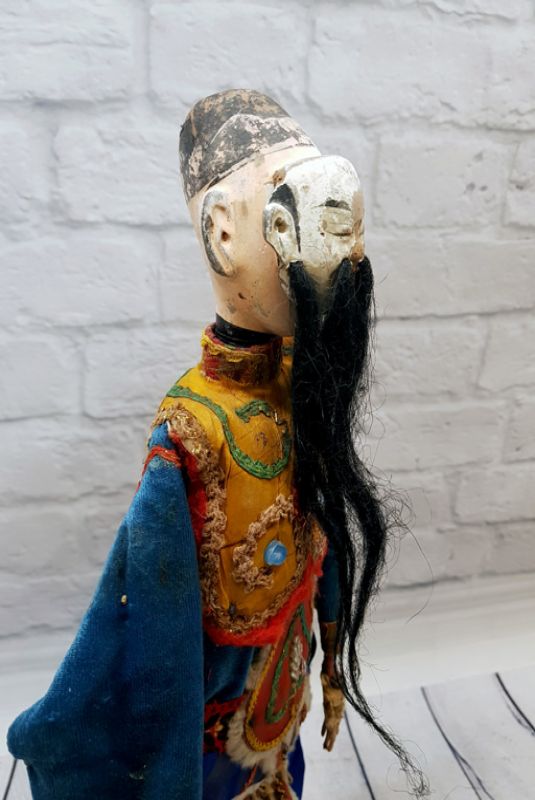 Alte chinesische Theater-Marionette - Fujian-Provinz - Der alte Tänzer der Peking-Oper 4
