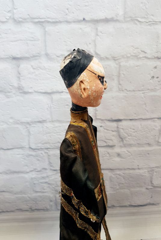 Alte chinesische Theater-Marionette - Fujian-Provinz - Der Böse 2 4