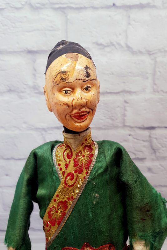 Alte chinesische Theater-Marionette - Fujian-Provinz - Der Böse 3