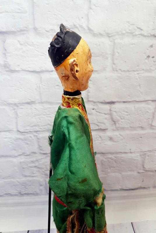 Alte chinesische Theater-Marionette - Fujian-Provinz - Der Böse 4