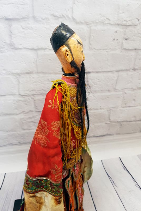Alte chinesische Theater-Marionette - Fujian-Provinz - Der Eroberer 4