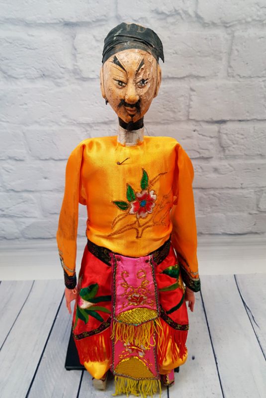 Alte chinesische Theater-Marionette - Fujian-Provinz - Der Sänger 2