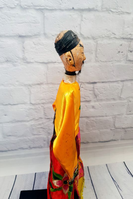 Alte chinesische Theater-Marionette - Fujian-Provinz - Der Sänger 4
