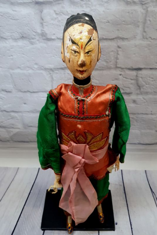Alte chinesische Theater-Marionette - Fujian-Provinz - Der Sänger 2