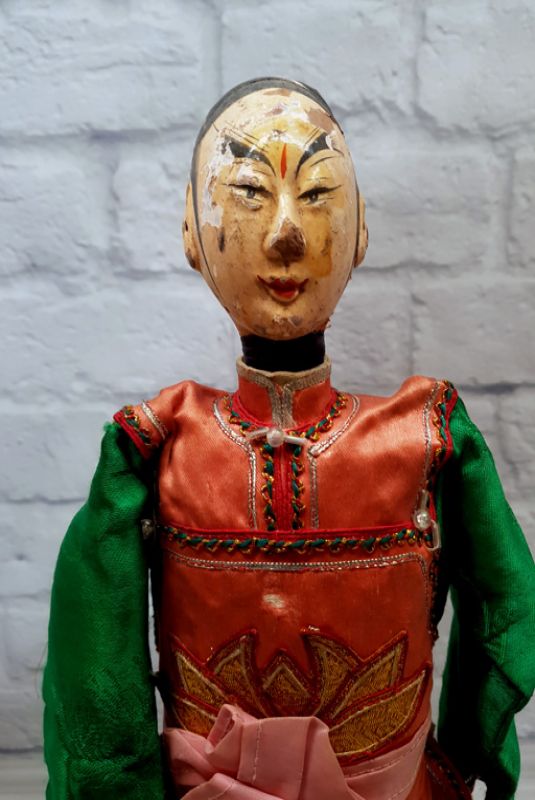 Alte chinesische Theater-Marionette - Fujian-Provinz - Der Sänger 3