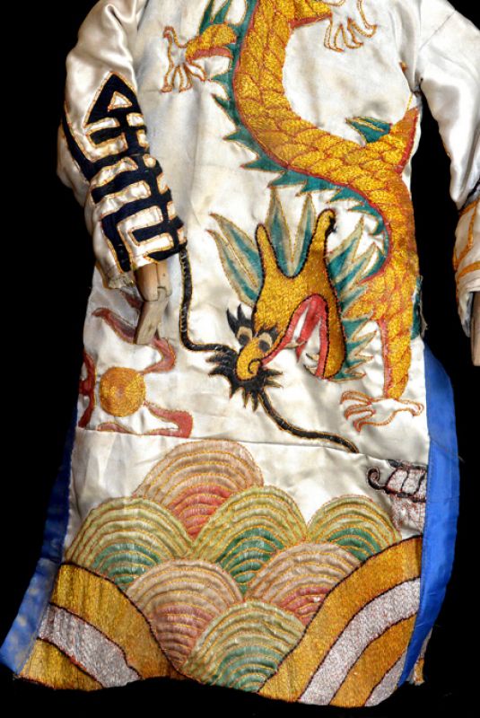 Alte chinesische Theater-Marionette - Fujian-Provinz - Drachenkleid - Oper 3