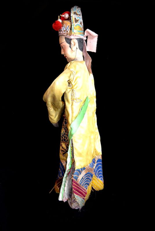 Alte chinesische Theater-Marionette - Fujian-Provinz - Goldenes Drachenkleid - Opera 4