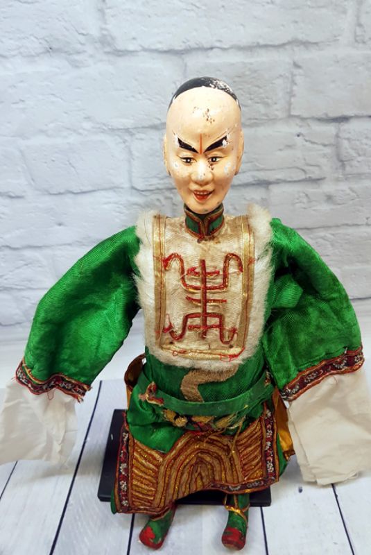 Alte chinesische Theater-Marionette - Fujian-Provinz - Manchu 2