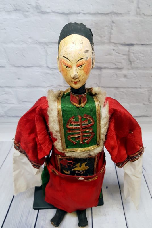 Alte chinesische Theater-Marionette - Fujian-Provinz - Manchurian Frau 2