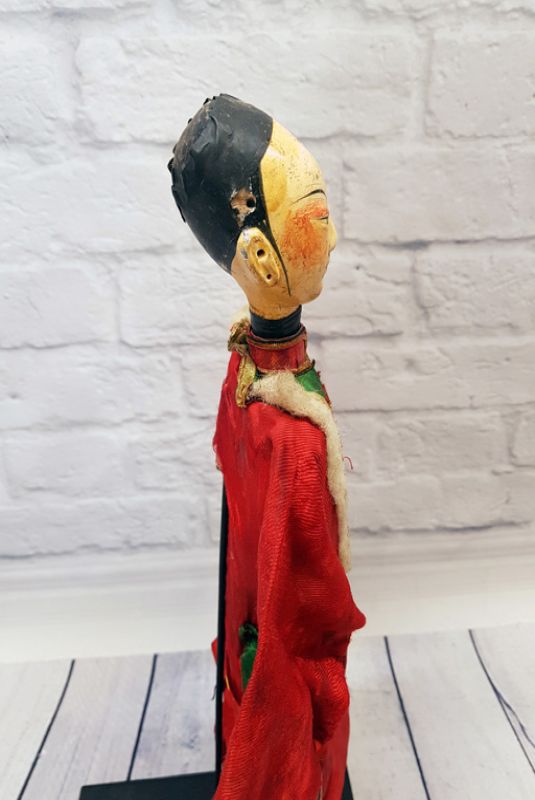 Alte chinesische Theater-Marionette - Fujian-Provinz - Manchurian Frau 4