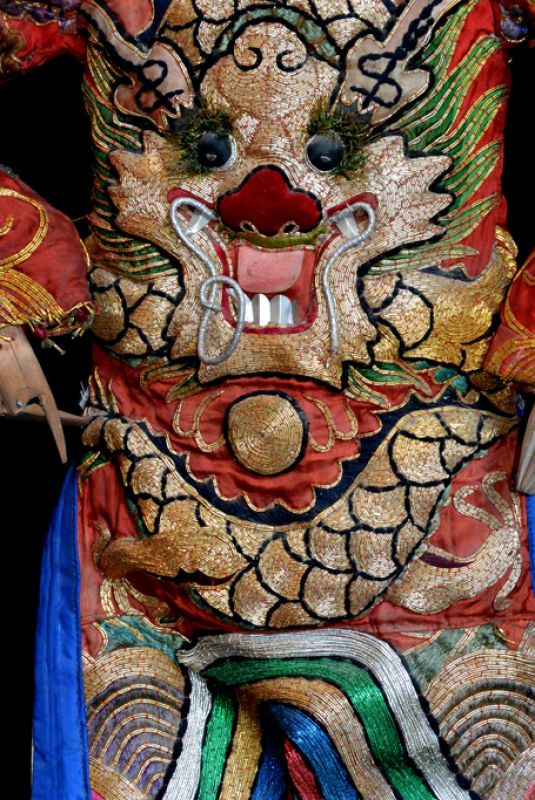 Alte chinesische Theater-Marionette - Fujian-Provinz - Opern Tänzerin 3