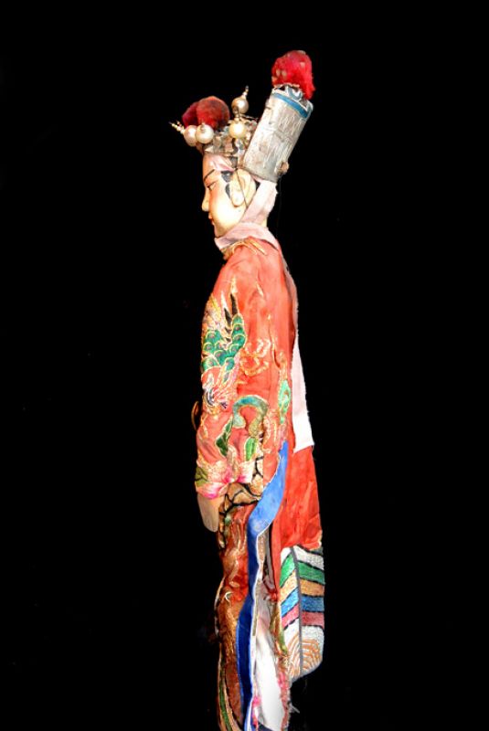 Alte chinesische Theater-Marionette - Fujian-Provinz - Opern Tänzerin 4