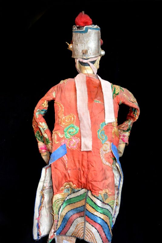 Alte chinesische Theater-Marionette - Fujian-Provinz - Opern Tänzerin 5