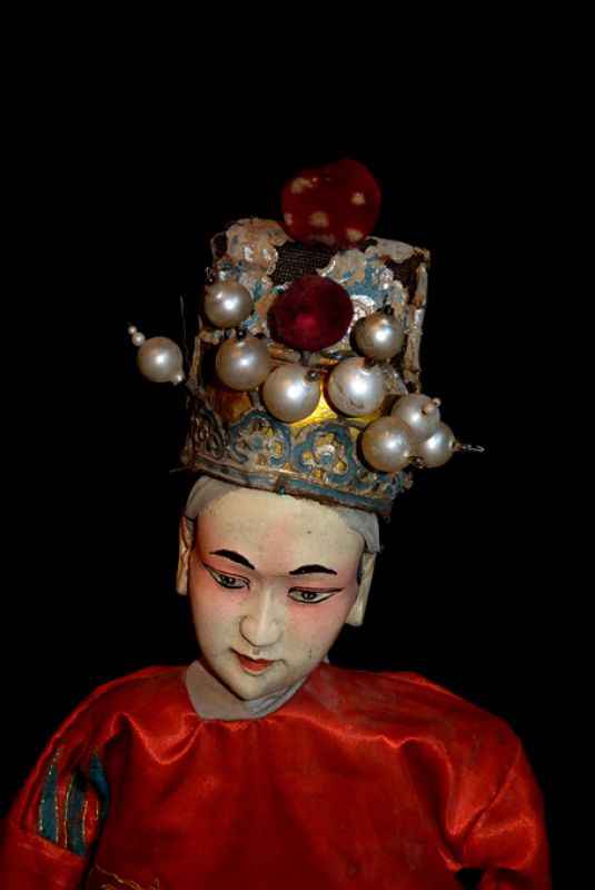 Alte chinesische Theater-Marionette - Fujian-Provinz - Taoist Mönch - Chinesische Oper 2