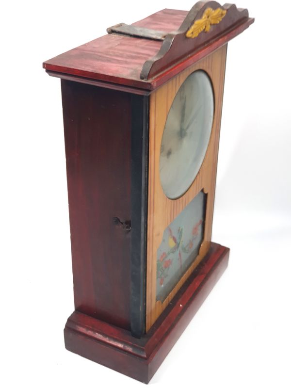 Alte chinesische Uhr - Chinesisches Pendel - Haidu - Paradiesvögel 4