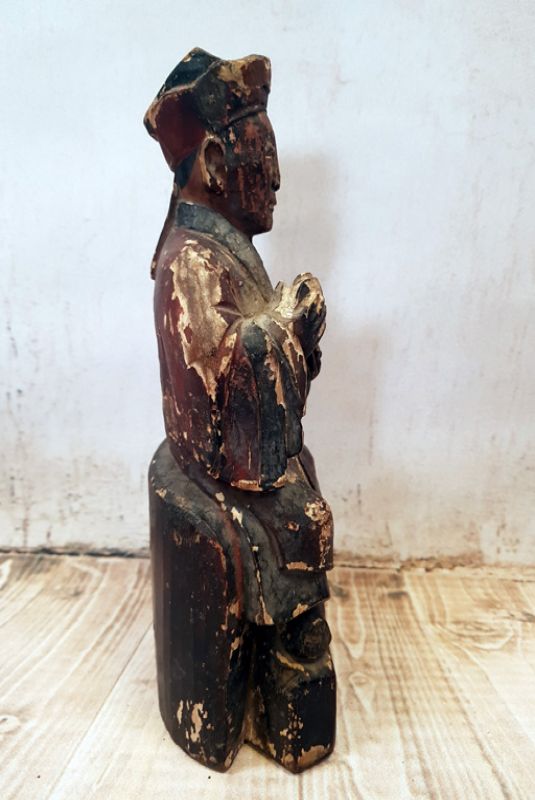 Alte chinesische Votive Statue - Qing-Dynastie2