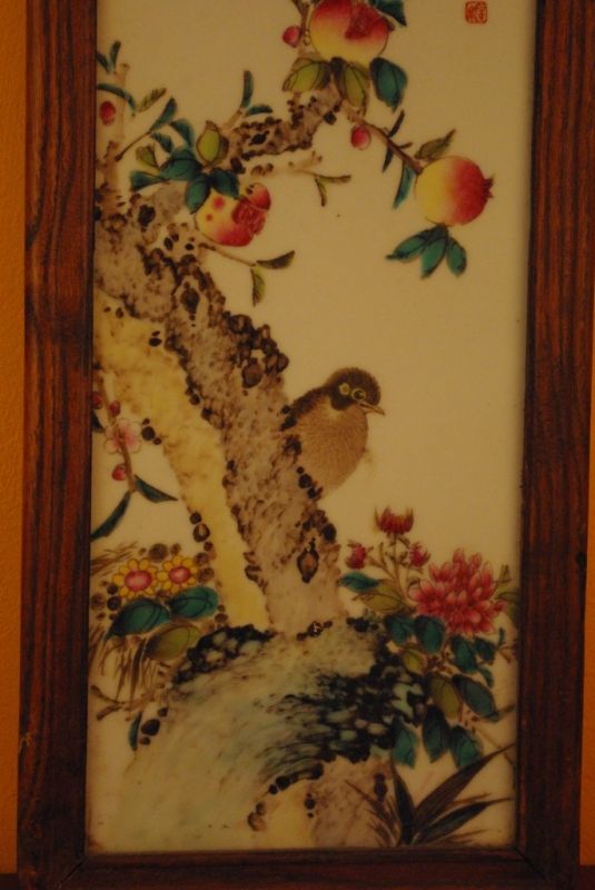 Alte Chinesisches Holz und Porzelan 5