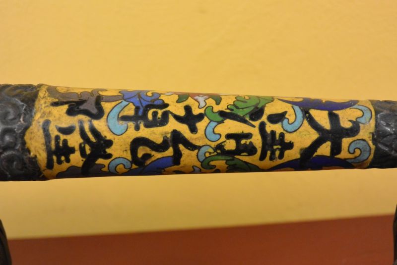 Alte Cloisonné Kalligraphiepinsel 3