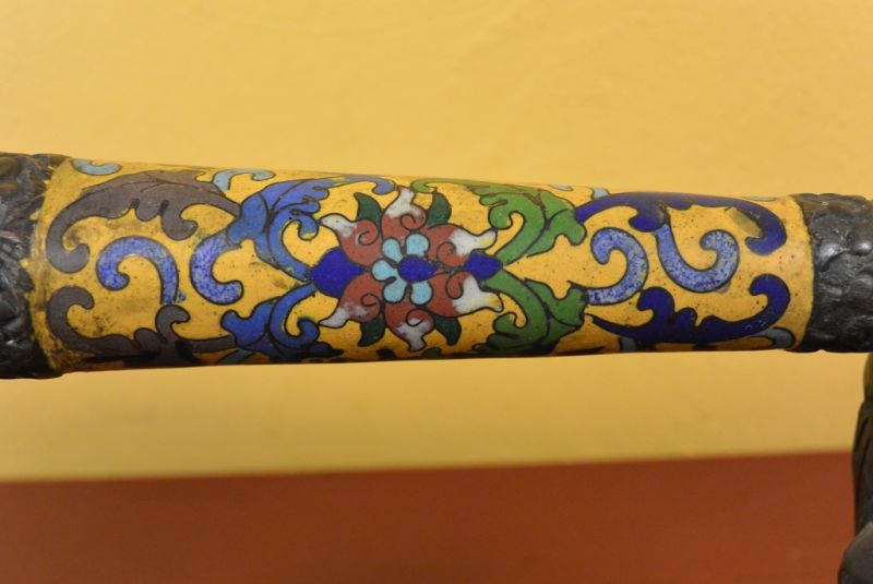 Alte Cloisonné Kalligraphiepinsel 4