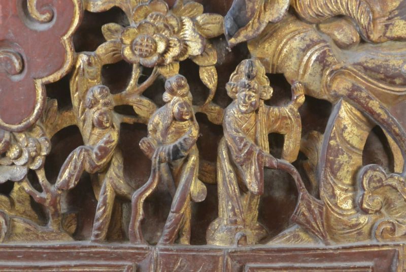 Alte grosse Chinesische Platte Qing-Dynastie 2 3